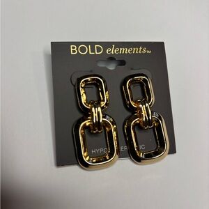BOLD elements Gold Geometric Earrings | NEW WITH TAGS